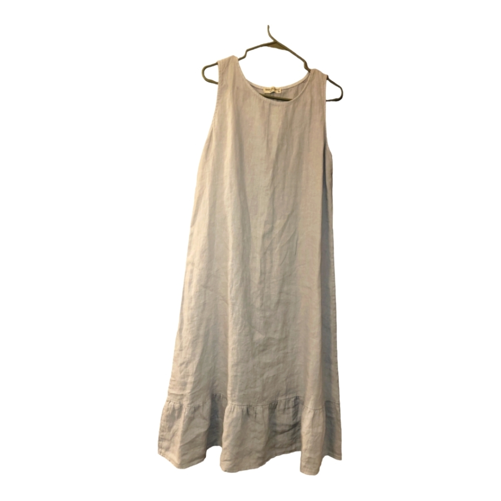 Elegant Gray Sleeveless Dress